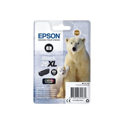 Epson T2631 Singlepack 26XL foto černá - originál