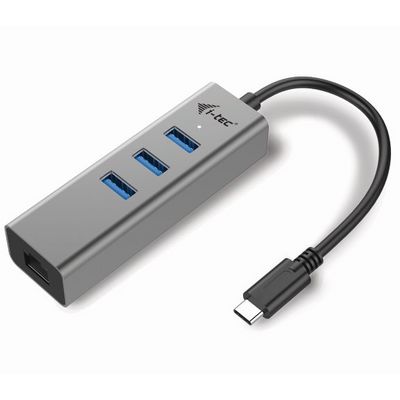 i-tec USB-C Metal HUB 3 Port + Gigabit Ethernet