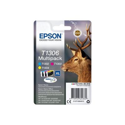 Epson T1306 Multipack 30,3ml pro Stylus SX525WD/SX620FW, Stylus Office BX320FW/BX525WD/BX625FWD - originální