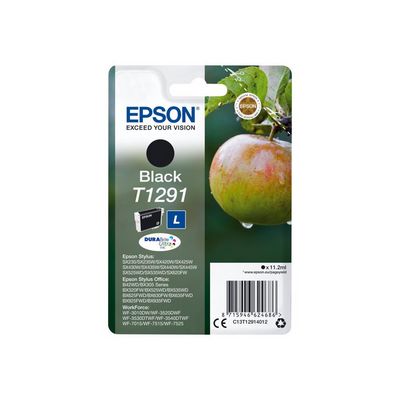 Epson T1291 pro SX230, SX235, SX425, SX425W, SX430, SX438, Black, černý - originál