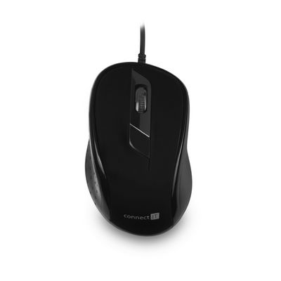 Connect IT CMO-1200-BK optická myš, USB, černá