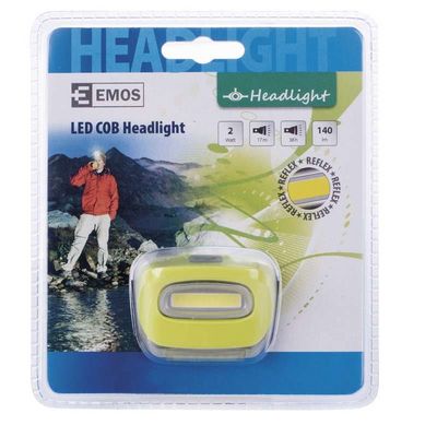 Čelovka na 3x AAA, 1x COB LED 2W