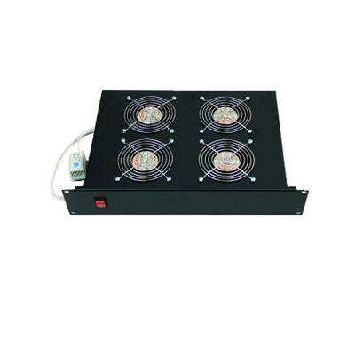 TRITON 19 Ventilační jednotka horizontální 4V 230V/92W 2U černá + termostat