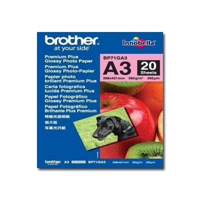 Brother fotopapír A3 lesklý, 20 listů, 260g