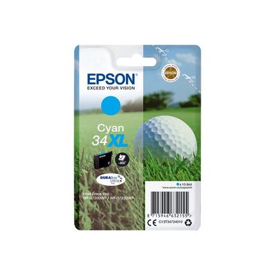 Epson Singlepack 34XL DURABrite Ultra Ink T3472 azurová - originální