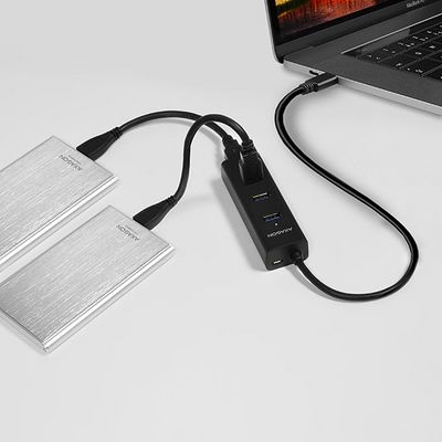 AXAGON HUE-S2C USB-C 4x USB3.0 Charging hub