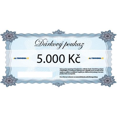 Dárkový poukaz T.S.BOHEMIA 5000 Kč