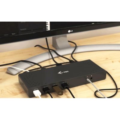 i-tec USB 3.0 / USB-C 5K Univerzální dual dokovací stanice