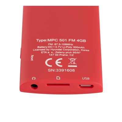 Hyundai MPC 501 FM GB4FM R, červený