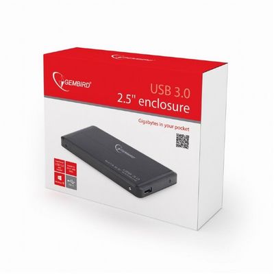 Gembird EE2-U3S-2 2.5 box, černý