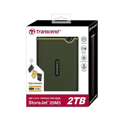 Transcend StoreJet 25M3 2TB zelená
