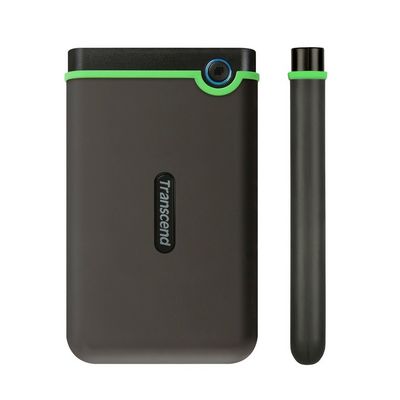 Transcend StoreJet 25M3S slim 2TB, šedý