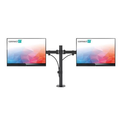 Connect IT TwinArm Basic Alfa stolní držák na dva LCD monitory