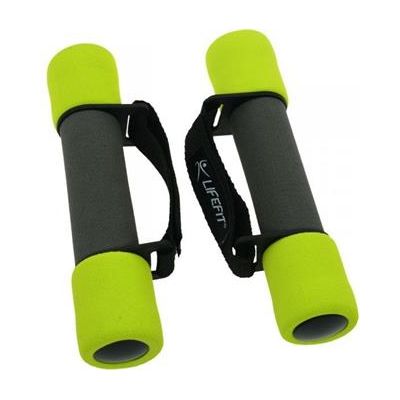 LifeFit Plus 2 x 0,5 kg Činky molitanové s páskem