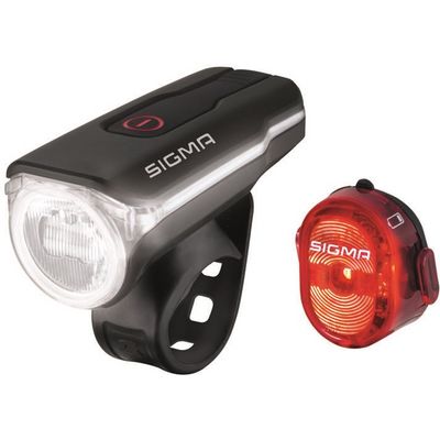 SIGMA světlo set - přední + zadní AURA 60 USB + NUGGET II.