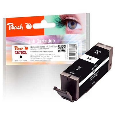 Peach C570XL černá kompatibilní s Canon PGI-570XL