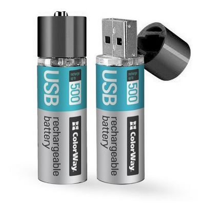 ColorWay nabíjecí baterie AA USB 1200mAh 2ks