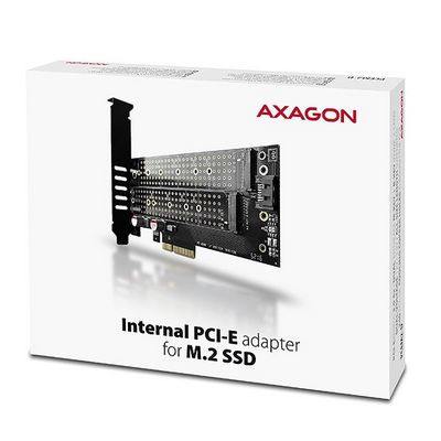 AXAGON PCEM2-D PCIe NVMe+NGFF M.2 adaptér