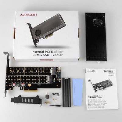 AXAGON PCEM2-DC PCIe NVMe+NGFF M.2 adaptér