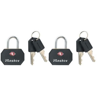 Master Lock Set 2 ks visacích zámků TSA 4681EURTBLK - černý