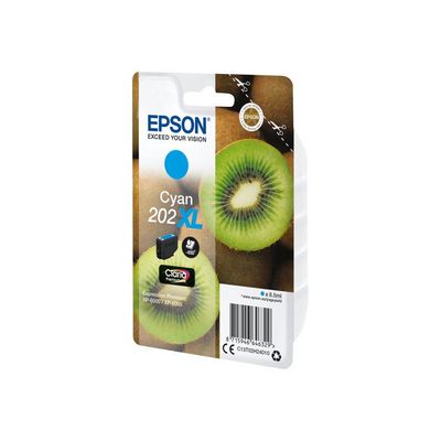 Epson 202XL Cyan, azurová - originální