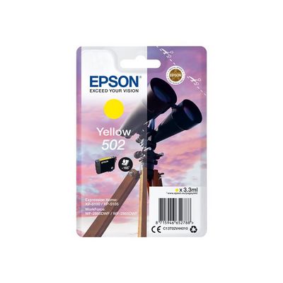 Epson 502 Yellow, žlutá - originální