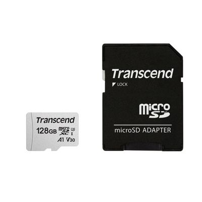 Transcend microSDXC 300S 128GB + adaptér