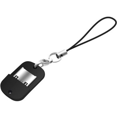 Miniaturní microUSB OTG adaptér FIXED pro mobilní telefony a tablety s pouzdrem, USB 2.0, černý