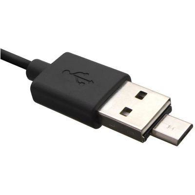 Miniaturní microUSB OTG adaptér FIXED pro mobilní telefony a tablety s pouzdrem, USB 2.0, černý