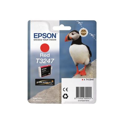 Epson inkoust T3247 Red, červená - originální