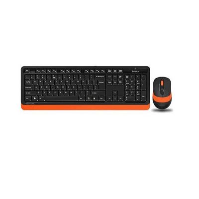 A4Tech set klávesnice a myši FG1010 Fstyler, bezdrátový, oranžový
