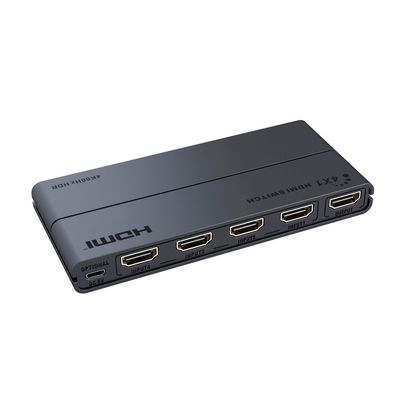 PremiumCord HDMI switch 4:1 s podporou rozlišení 4Kx2K@60Hz, 1080P, HDR, s ovládáním tlačítkem a dálkovým ovladačem