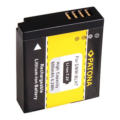 Patona PT1200 - Panasonic DMW-BLH7E 600mAh Li-Ion