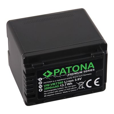 Patona PT1257 - Panasonic VW-VBT380 4040mAh Li-Ion Premium