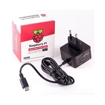 Raspberry Pi napájecí adaptér USB-C 3A pro Rpi 4, černá