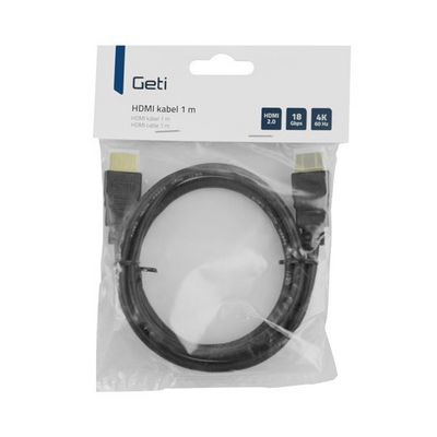 Geti kabel HDMI 1 m pozlacený, 4K, ethernet 2.0