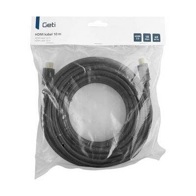 Geti kabel HDMI 10m pozlacený, 4K, ethernet 2.0