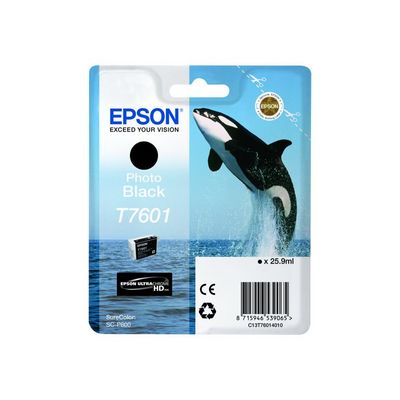 Epson T7601 Photo Black, fotografická černá - originální
