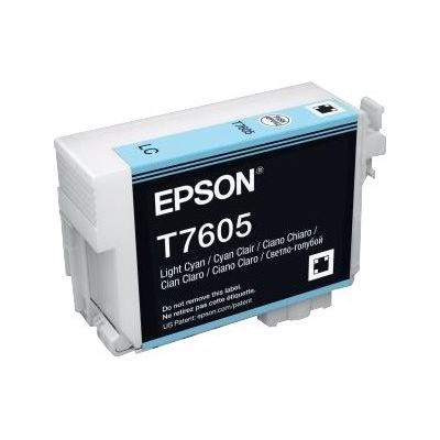 Epson T7605 Light Cyan, světle azurová - originální
