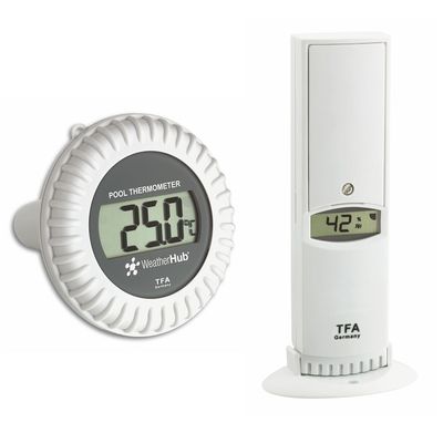 TFA bezdrátové čidlo teploty a vlhkosti s bazénovým čidlem 30.3310.02 pro WEATHERHUB