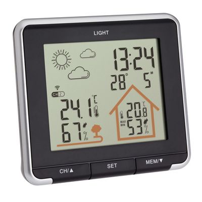 TFA domácí meteostanice s předpovědí počasí 35.1153.01 LIFE - černá
