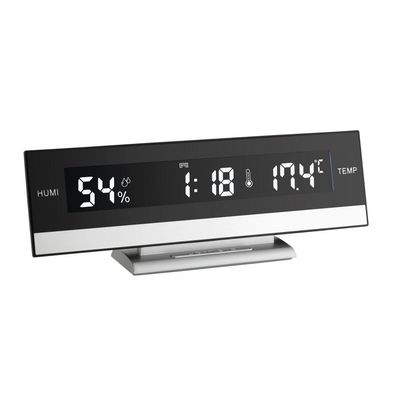 TFA digitální hodiny s inverzním displejem a měřením teploty a vlhkosti 60.2011