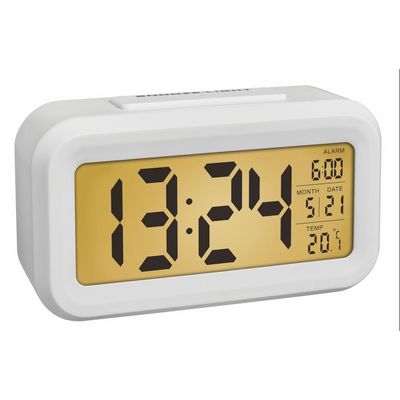 TFA digitální budík s možností podsvícení 60.2018.02 LUMIO - barva bílá
