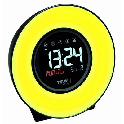 TFA digitální budík se zvuky přírody a barevným podsvícením 60.2023.02 MOOD LIGHT