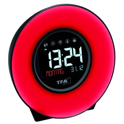 TFA digitální budík se zvuky přírody a barevným podsvícením 60.2023.02 MOOD LIGHT