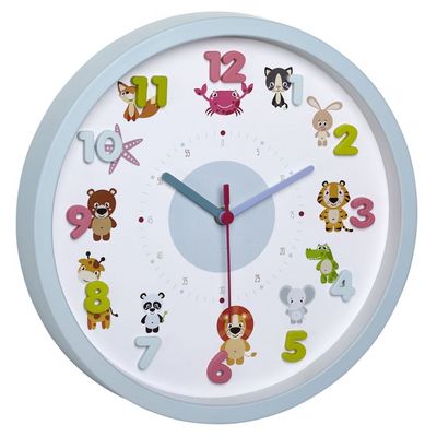 TFA dětské nástěnné hodiny 60.3051.14 LITTLE ANIMALS