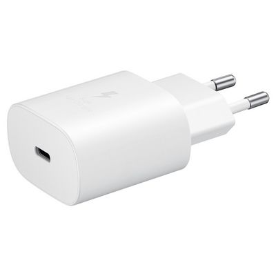 Samsung rychlonabíječka EP-TA800, USB-C, bez kabelu, 25W, bílá - bulk