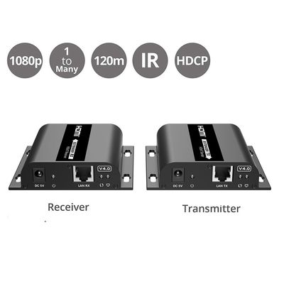 PremiumCord HDMI extender na 120m přes LAN, over IP, HDBitT, V4.0