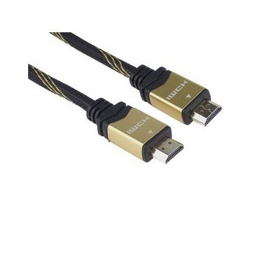 PremiumCord 4K HDMI 2.0b High Speed + Ethernet kabel, zlacené HQ konektory, nylonové provedení, 5m