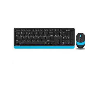 A4Tech set klávesnice a myši FG1010 Fstyler, bezdrátový, modrý